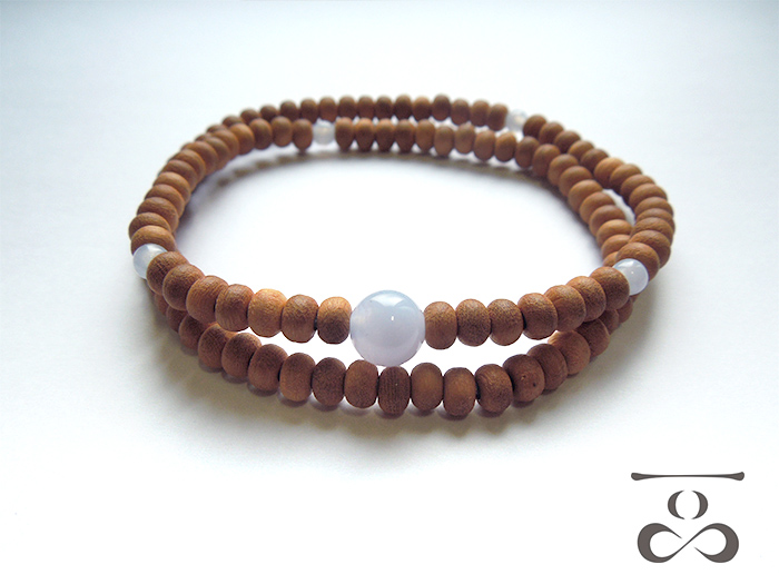 【一品(ひとしな)】108ブレス「桜×カルセドニー」